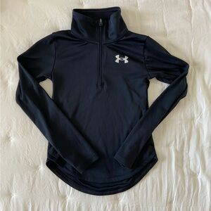 Under Armour Youth XS Black Quarter zip